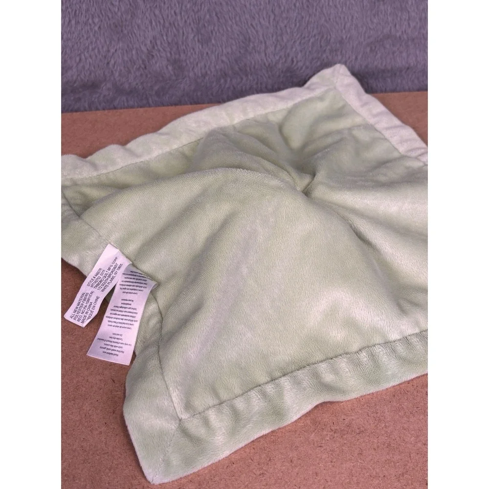 Carter's  Elephant Lovey Security Blanket Plush Blue Green Gray Baby Toy 13